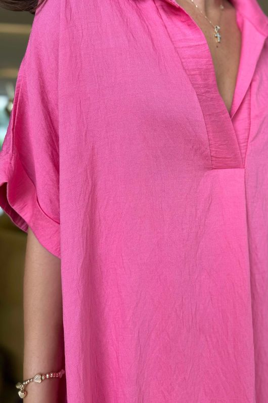 Made in Italy Monroe Shirt Dress Peony